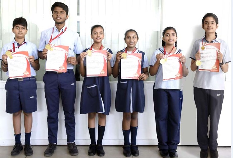 CMS students win 6 gold medals in National Hindi Olympiad